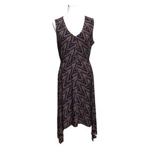 Cato Sleeveless Geometric Tie Back Dress L